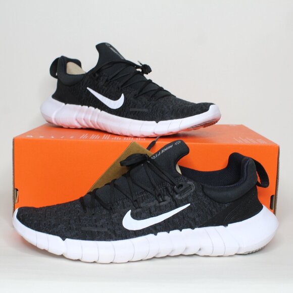 Nike Free Run 5.0 Next nature Men\'s Size 10 Black White Running Shoes CZ1884 001
